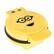 Front. Uncanny Brands - Minions Kevin Waffle Maker - Yellow.