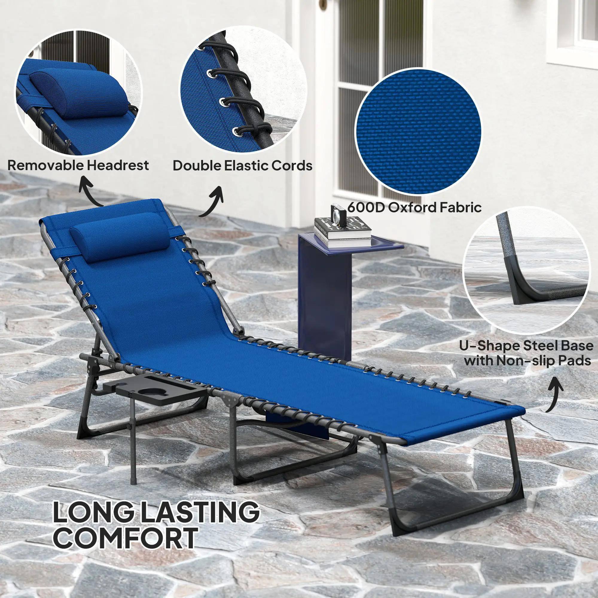 - Removable Headrest
- Double Elastic Cords
- 600D Oxford Fabric
- U-Shape Steel Base with Non-slip Pads
- Long Lasting Comfort