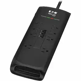 Tripp Lite - series Protect It! TLP88DBTEL 8-Outlets Surge Suppressor/Protector - Household Electronic, Computer, Printer - Black