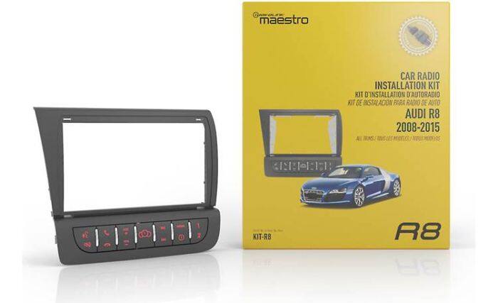 GAMEIN F maestro CAR RADIO INSTALLATION KIT  
KIT D'INSTALLATION D'AUTORADIO  
KIT DE INSTALACION PARA RADIO DE AUTO  
AUDI R8 2008-2015  
TEINS LES MODELES LEE I  
KIT-RB R8 BF