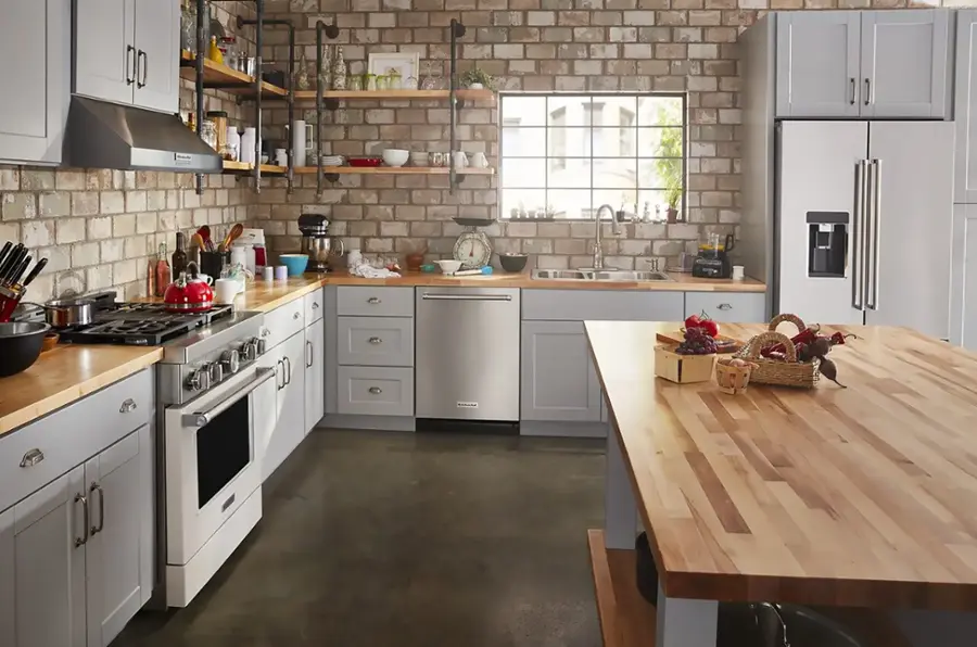 Alt View 33. KitchenAid - 24" Top Control Built-In Stainless Steel Tub Dishwasher with 3rd Rack, 360 Max Jets, 44 dBA - Stainless steel.