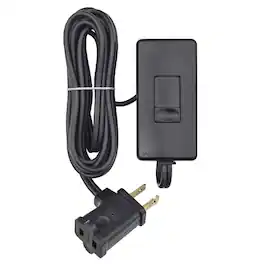 Leviton - 300 W Tabletop Dimmer Slide Switch 1 pk - Black