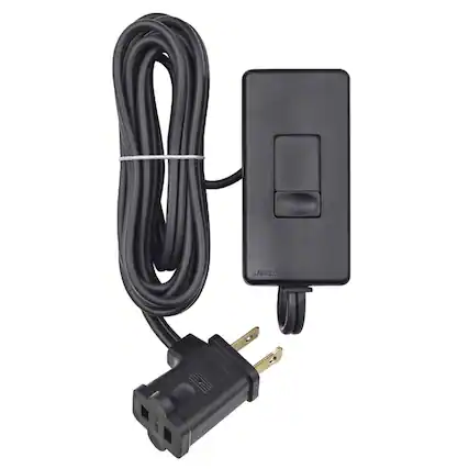Front. Leviton - Leviton Black 300 W Tabletop Dimmer Slide Switch 1 pk - Black.