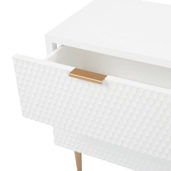 Alt View 6. Adore Decor - Adore Decor Jolie Side Table, White - White.