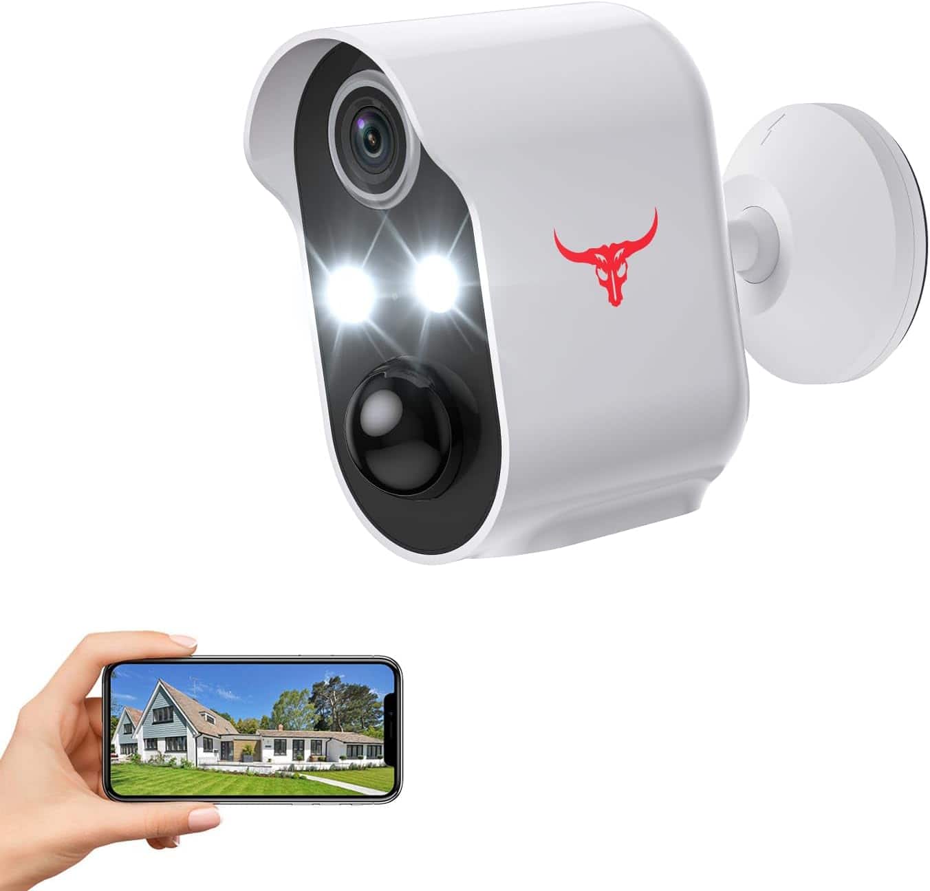 ACJPR - 1080p Outdoor Battery Wireless Security Camera — AI Motion, Night Vision & 2‑Way Audio