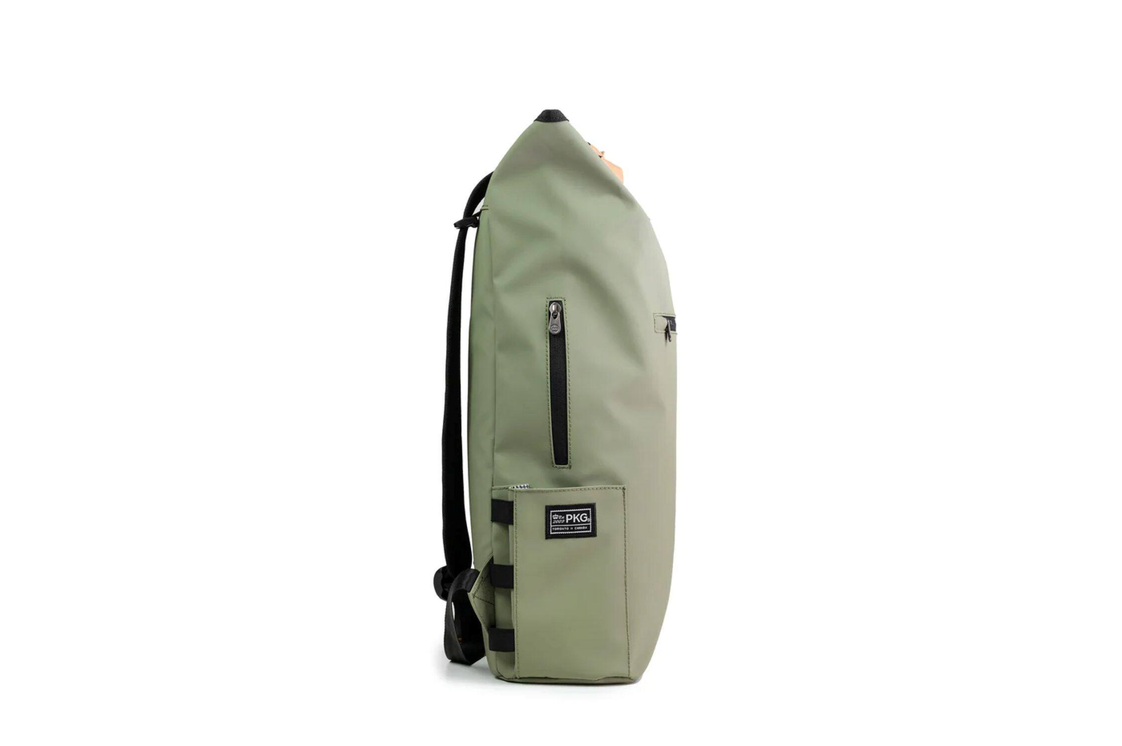 Alt View 1. PKG - Liberty Recycled Tote Backpack - Tranquil Green.