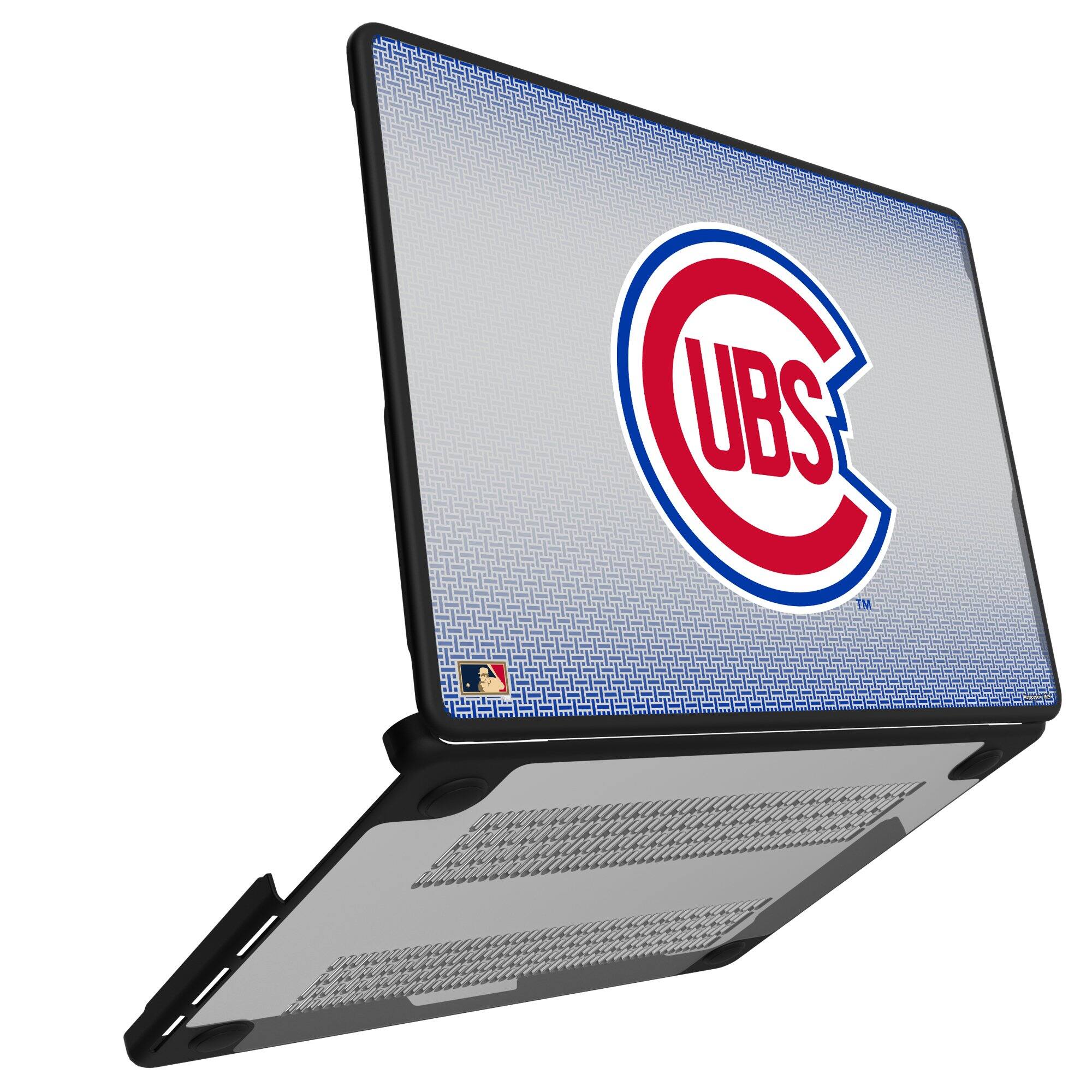 Alt View 1. Keyscaper - Chicago Cubs Linen MacBook Case - Air 15 in - Multicolor.