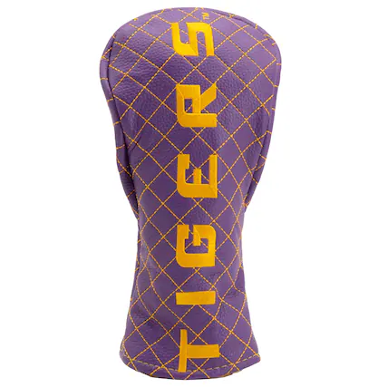 Front. Team Golf - LSU Tigers Quilted Fairway Headcover - Multicolor.