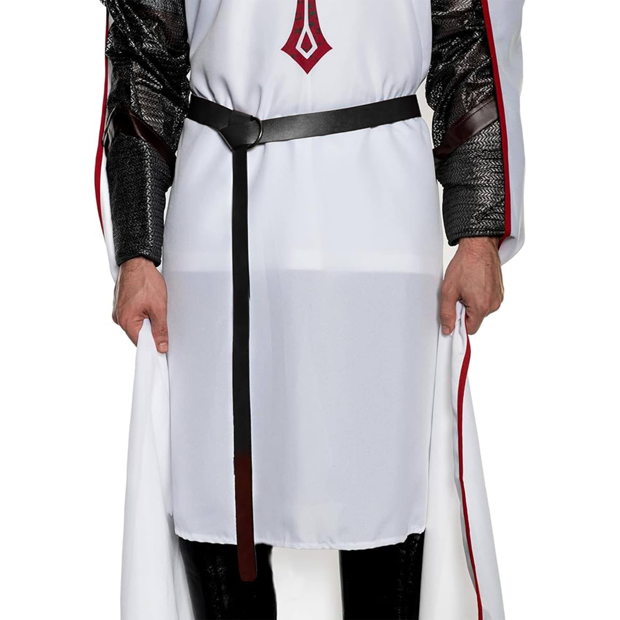 Front. Underwraps - Medieval Black Faux Leather Belt Adult Costume Accessory - Black.