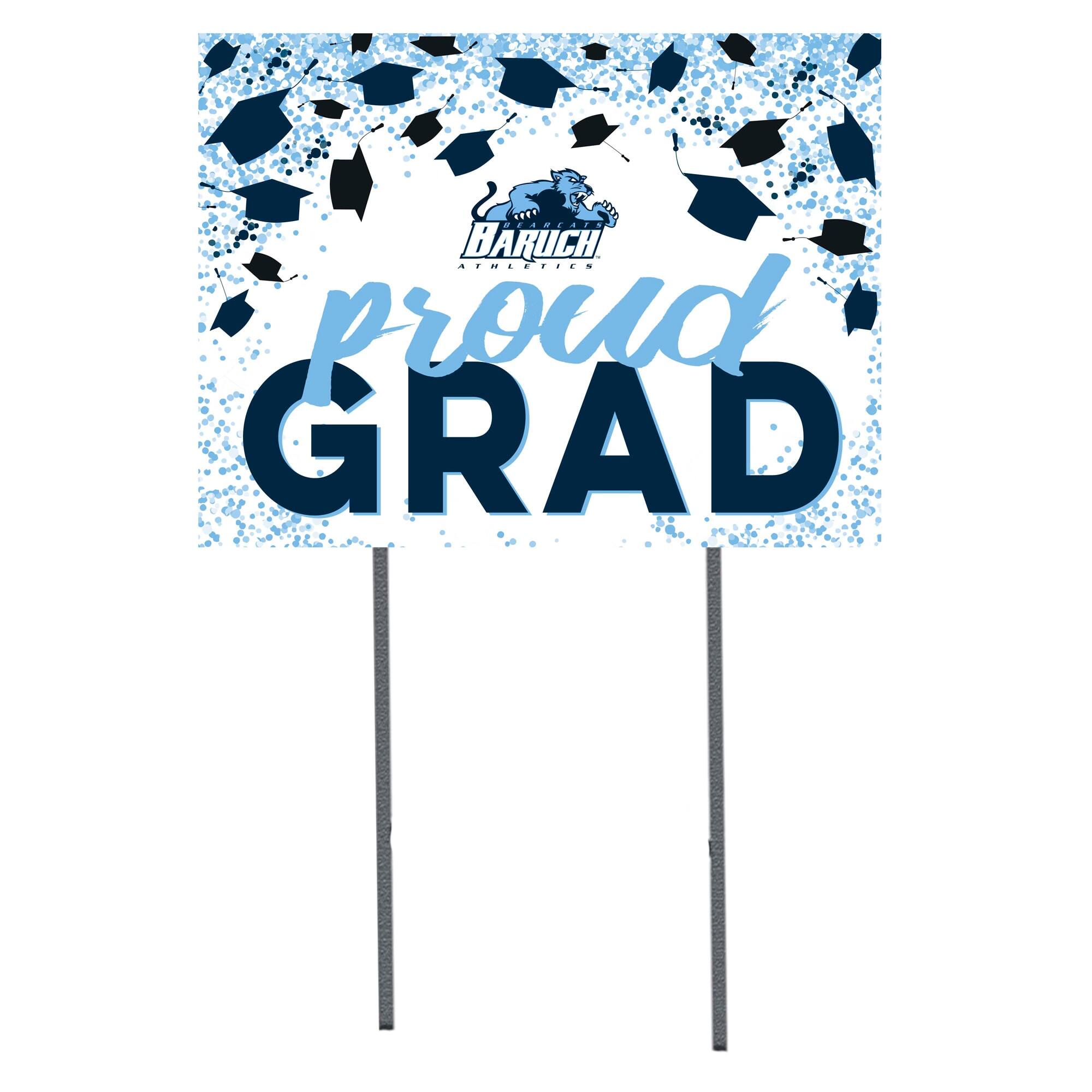 CUNY Baruch College 18" x 24" Proud Grad Yard Sign