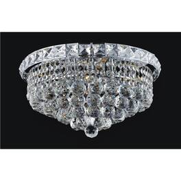 CWI Lighting - Luminous 4 Light Flush Mount With Finish - Chrome