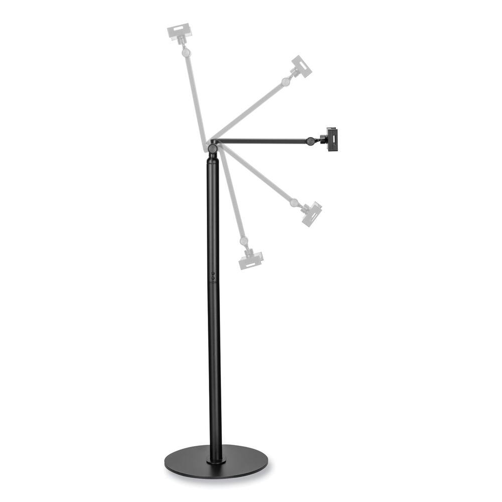 Angle. KanTek - TS830 Tablet/Phone Stand/Floor Stand - Black - Black.