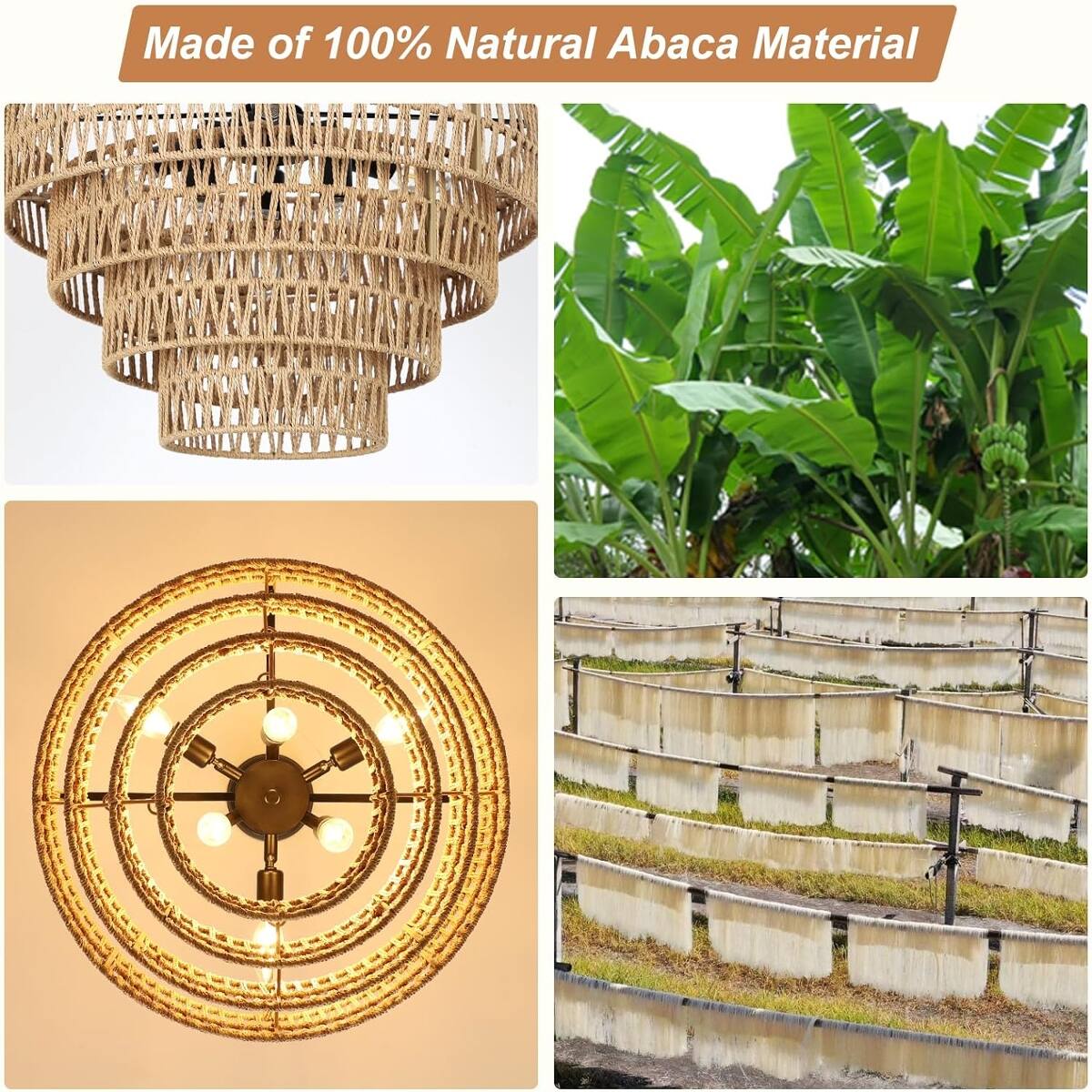 Made of 100% Natural Abaca Material