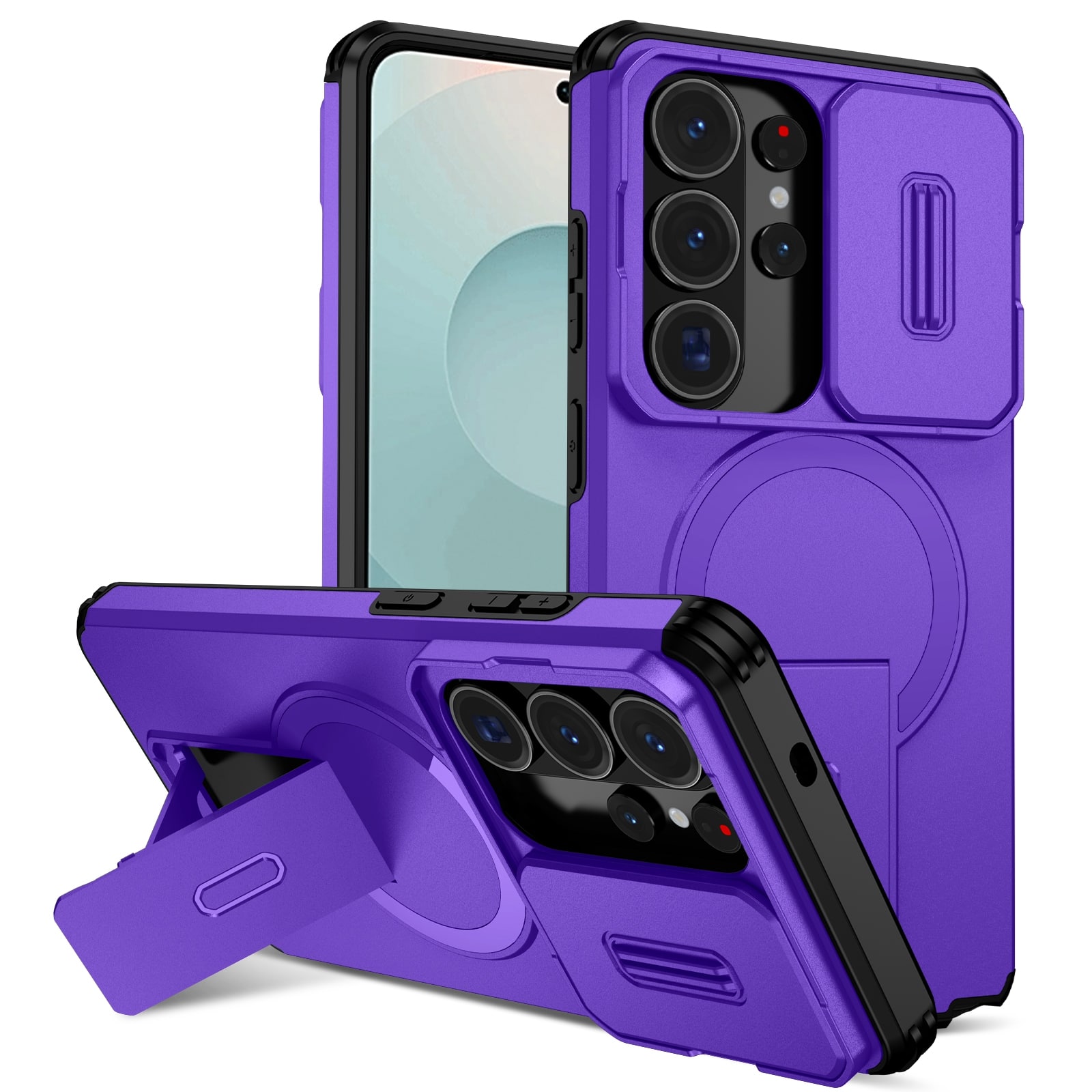 UUCOVER - Magnetic Case for Samsung Galaxy S26 Ultra Shockproof TPU+PC Case Compatible with MagSafe Stand Sliding Camera Cover - Purple price history on PriceWatchPro