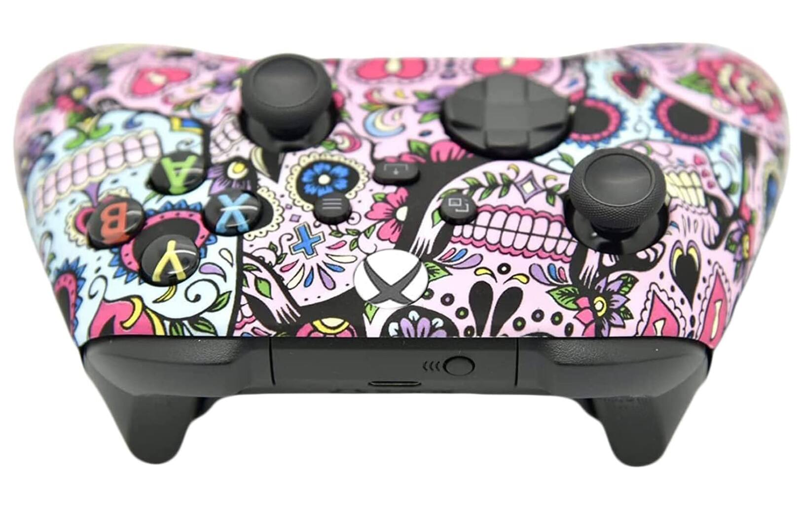 Left. ProControllers - Custom Wireless Controller for Xbox Series X|S, Xbox One, & PC - Sugar Skull.