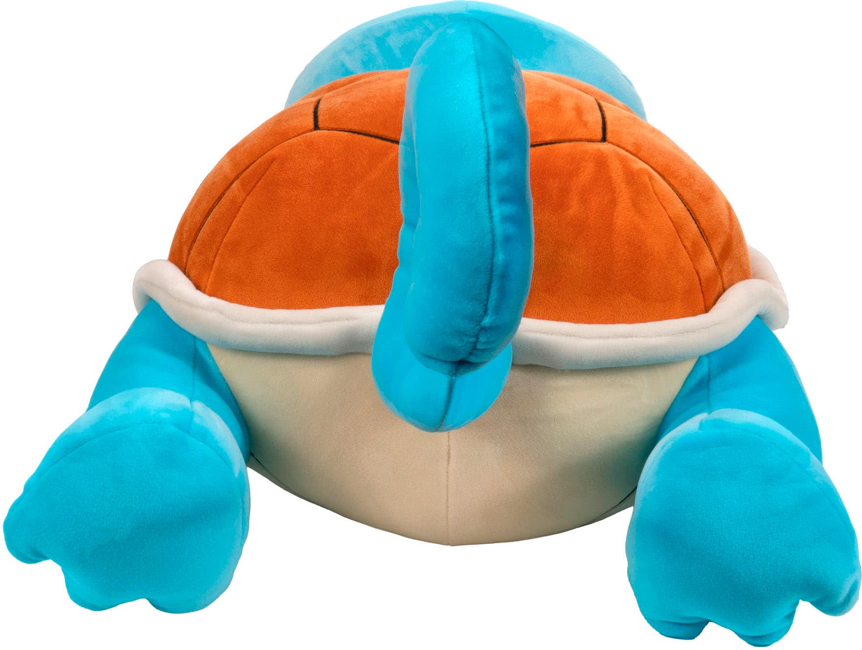Back. Jazwares - Pokémon 18" Premium Plush - Sleeping Pose - Squirtle.