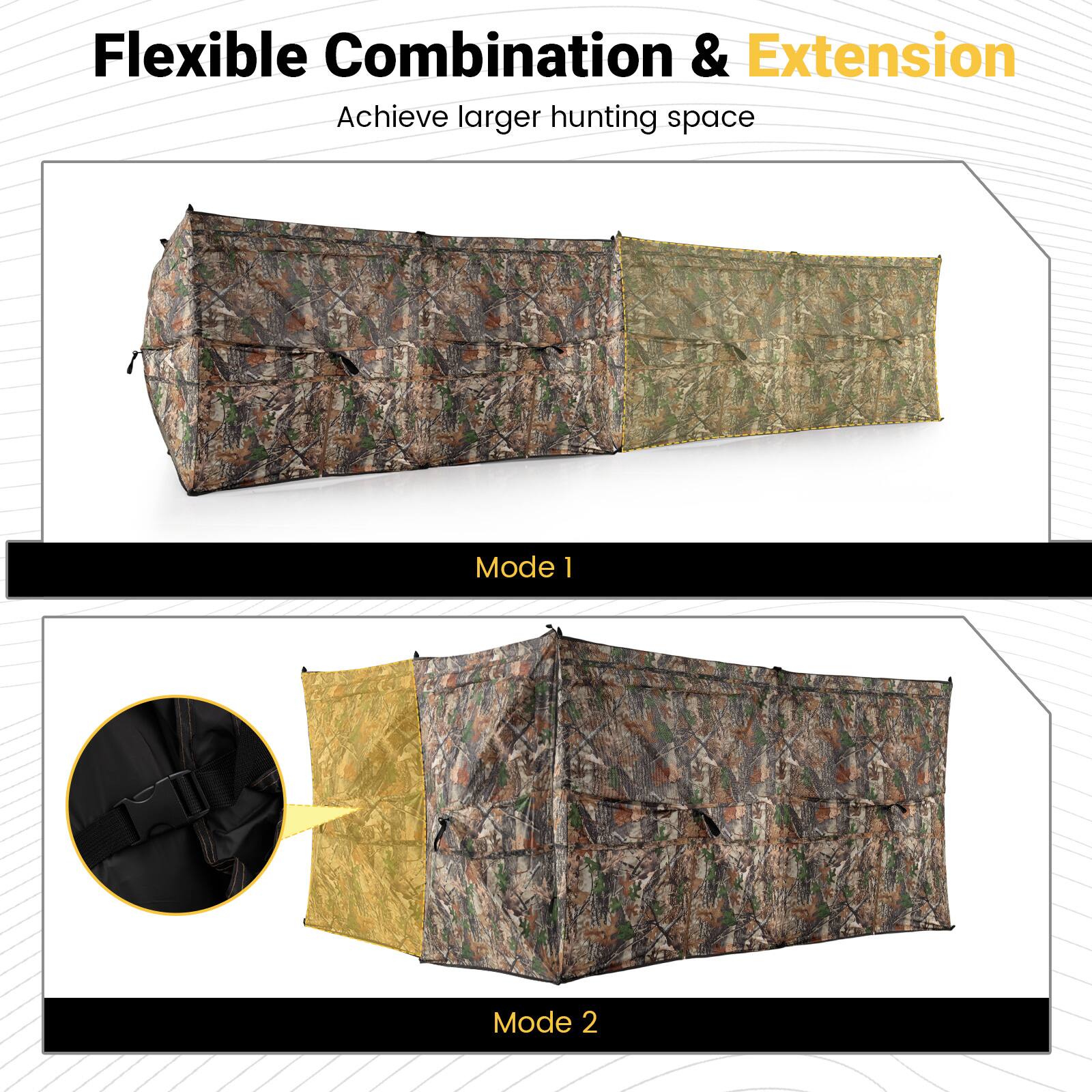 Flexible Combination & Extension  
Achieve larger hunting space  
Mode 1  
Mode 2