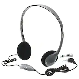Hamilton Electronics - Personal Stereo Headphones 3-Pack Wired Earbuds Foam Cushions Individual Volume Control