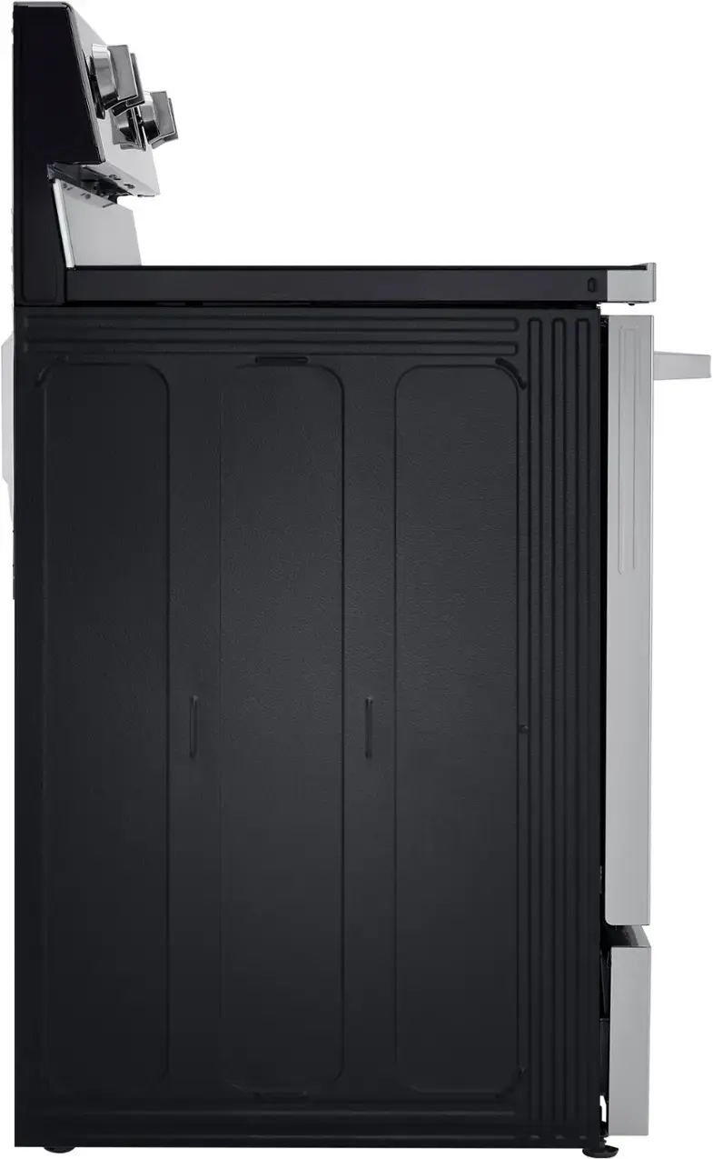 Alt View 19. LG - 6.3 Cu. Ft. Freestanding Electric True Convection Smart Range with Air Fry and InstaView - PrintProof Stainless Steel.