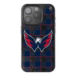 Keyscaper - NHL - Washington Capitals Plaid Bling iPhone Case - 15 - Black