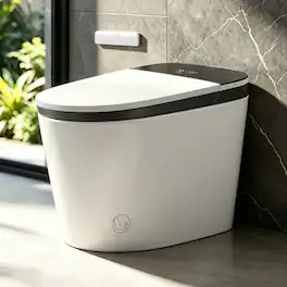 EPLO - U8MAX Smart Toilet Bidet, 1000G MaP Flush,Foam Shield,ADA Chair Height - White