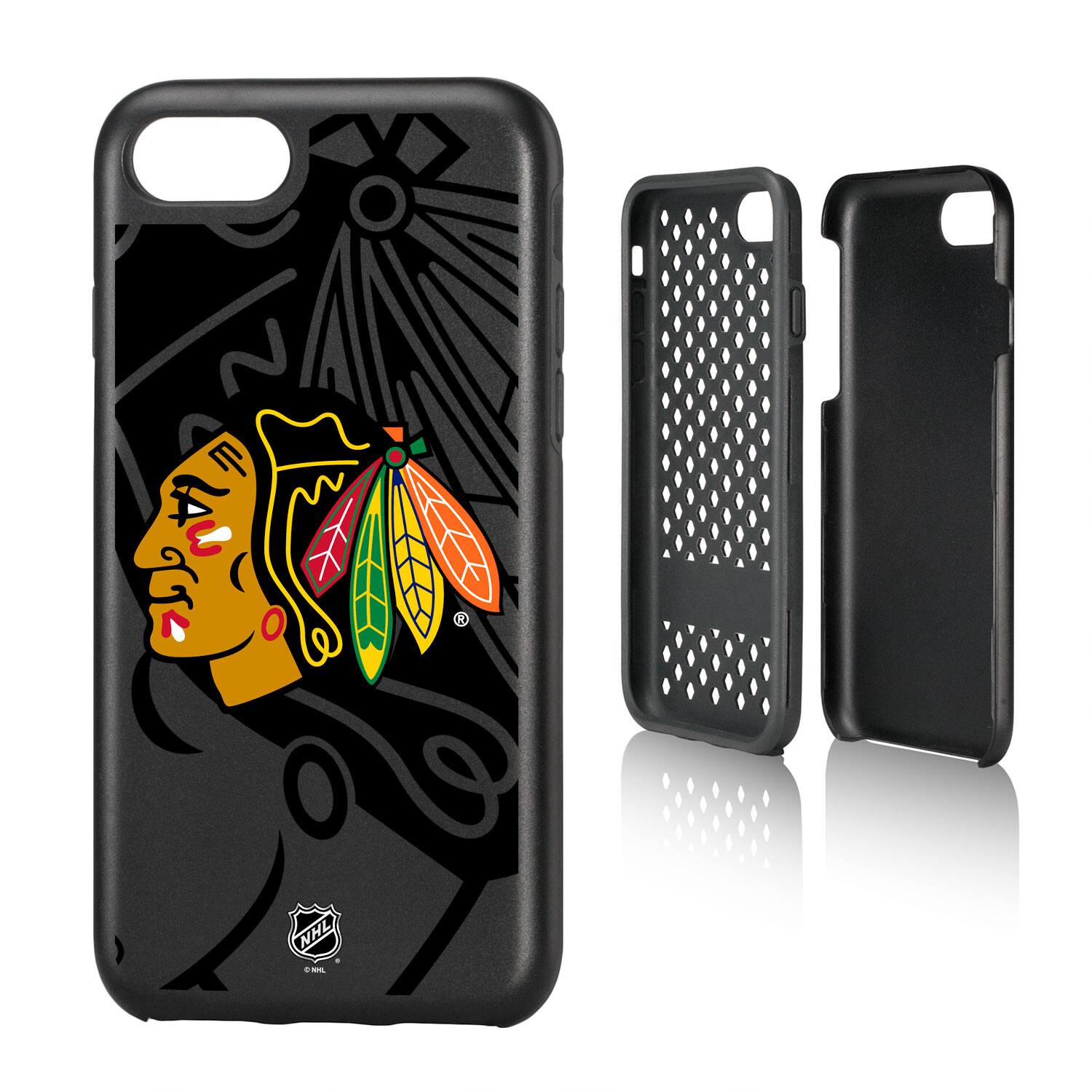 Alt View 2. Keyscaper - Chicago Blackhawks iPhone Mono Tilt Rugged Case - 14 Plus - Multicolor.