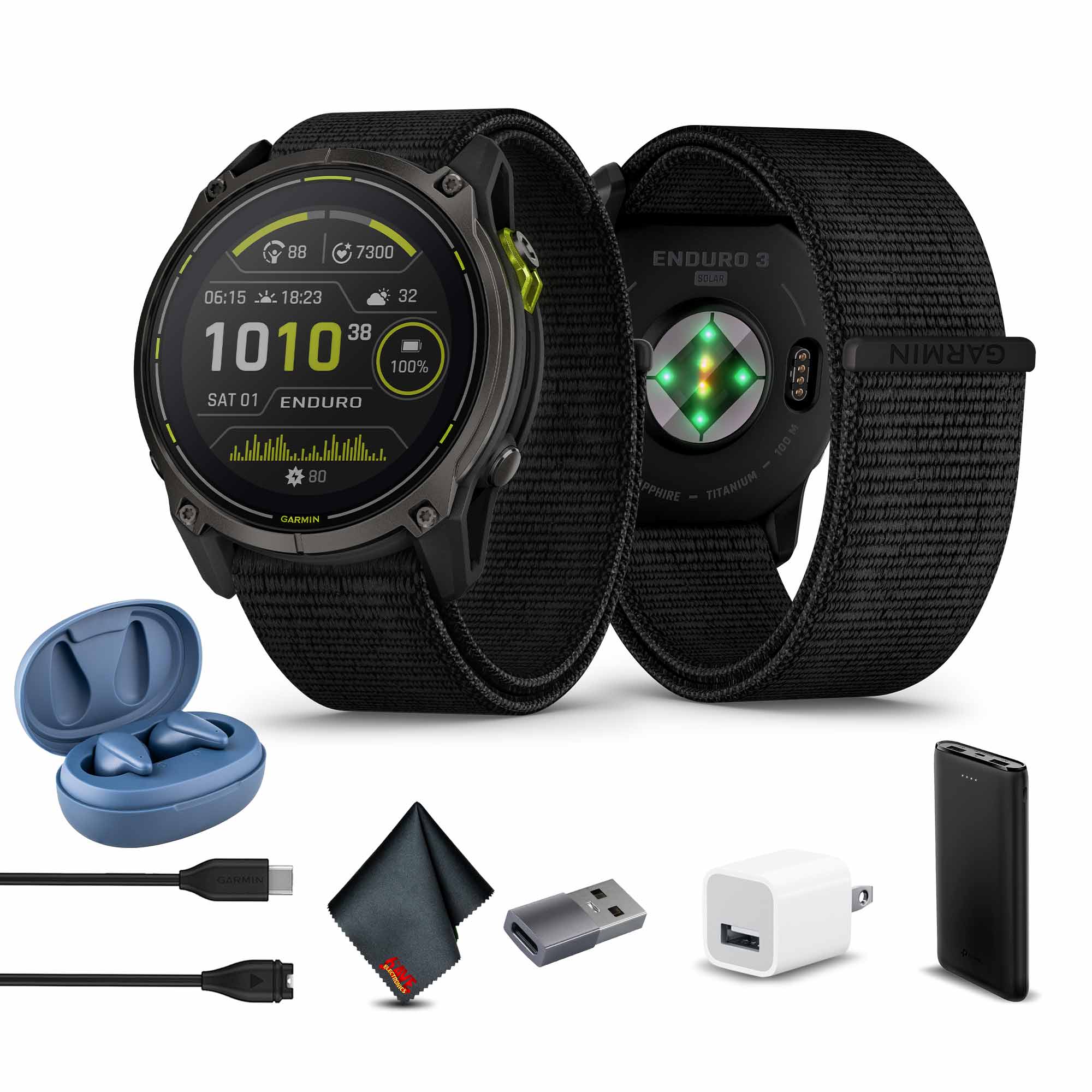 GARMIN830セット Garmin Enduro 3 Solar, Sapphire, Ultraperformance Multisport GPS