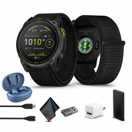 Garmin - Enduro 3 Solar, Sapphire, Ultraperformance Multisport GPS Smartwatch Bundle - Black - (2024)