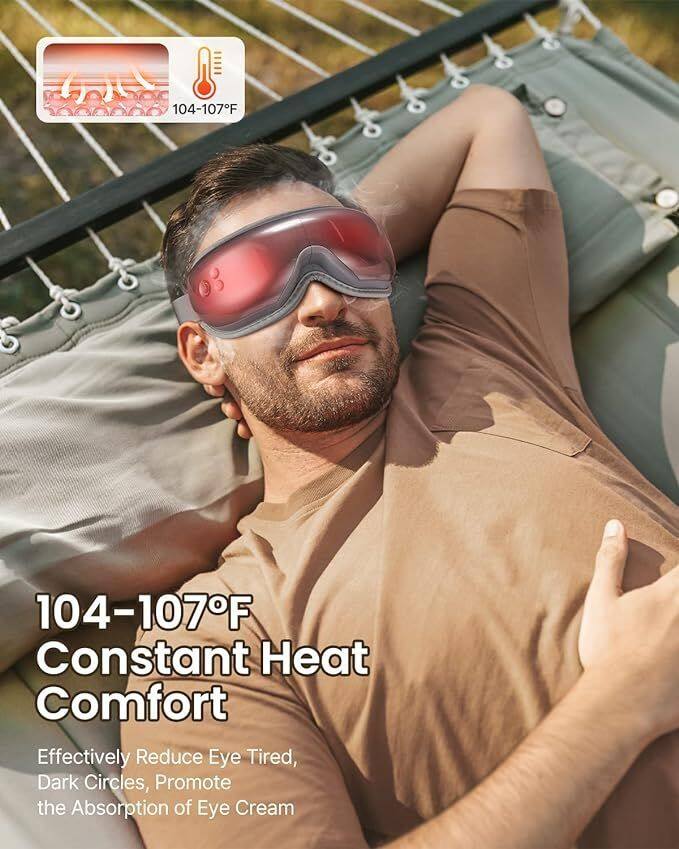 104-107°F  
Constant Heat Comfort  
Effectively Reduce Eye Tired, Dark Circles, Promote the Absorption of Eye Cream