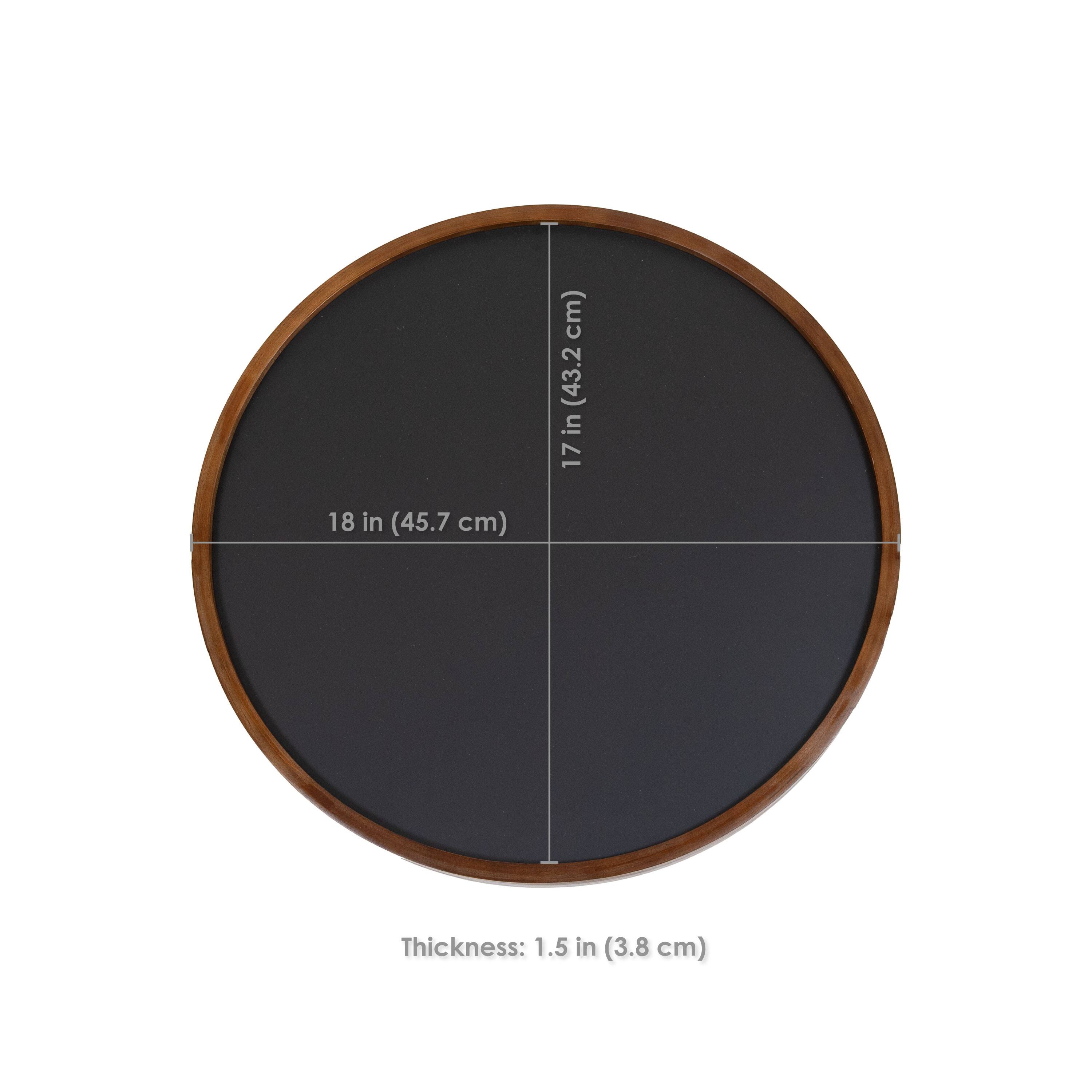 17 in (43.2 cm)  
18 in (45.7 cm)  

Thickness: 1.5 in (3.8 cm)