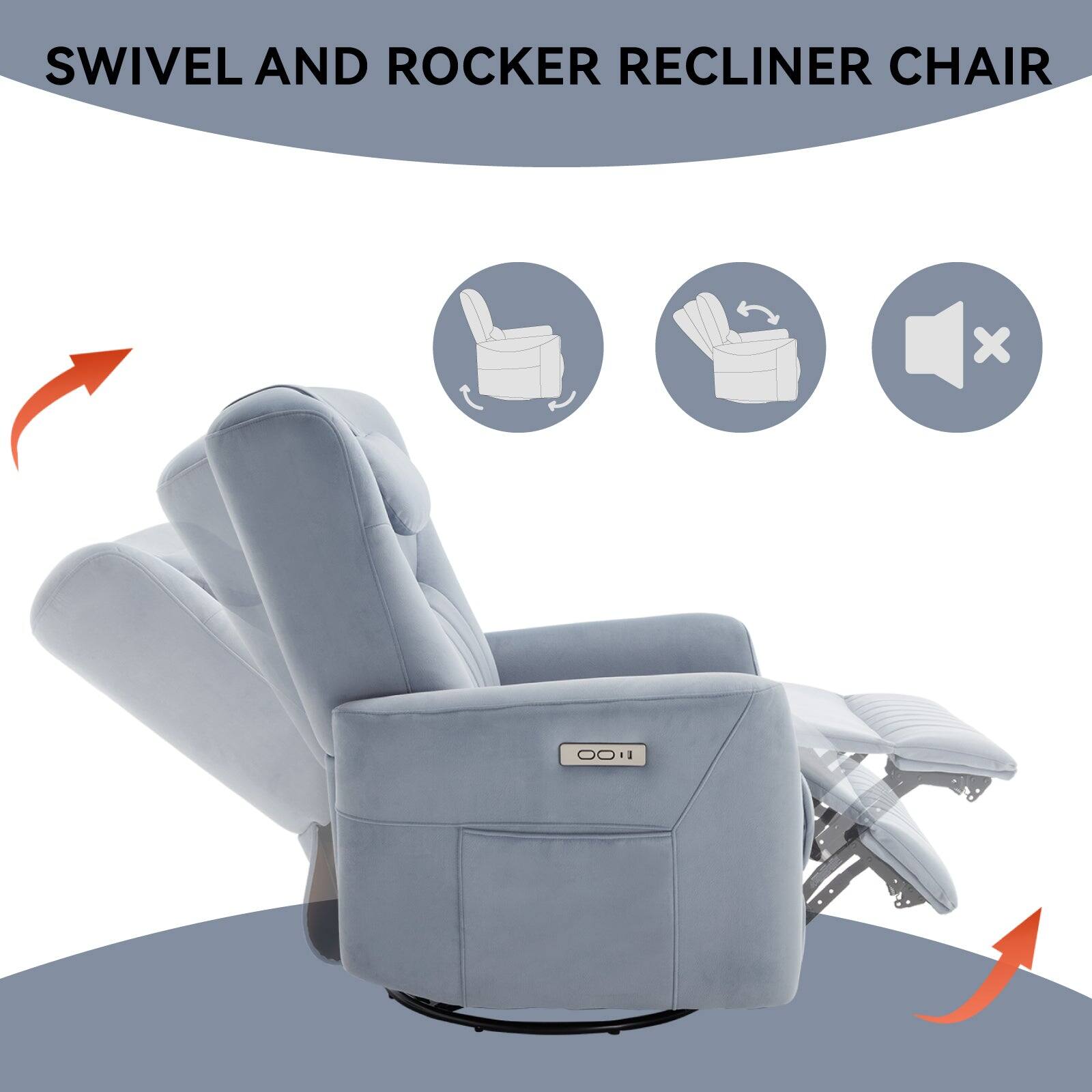 SWIVEL AND ROCKER RECLINER CHAIR O0.I
