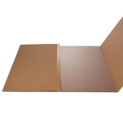 Alt View 8. Deflecto - EconoMat 46" x 60'' Rectangular Chair Mat for Low-Pile Carpet, Vinyl - Clear.