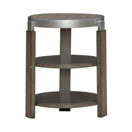 Liberty Furniture Industries - Sutton Chairside Table for Living Room - Bleached Sand