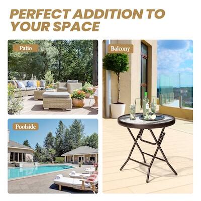 PERFECT ADDITION TO YOUR SPACE

Patio
Balcony
Poolside