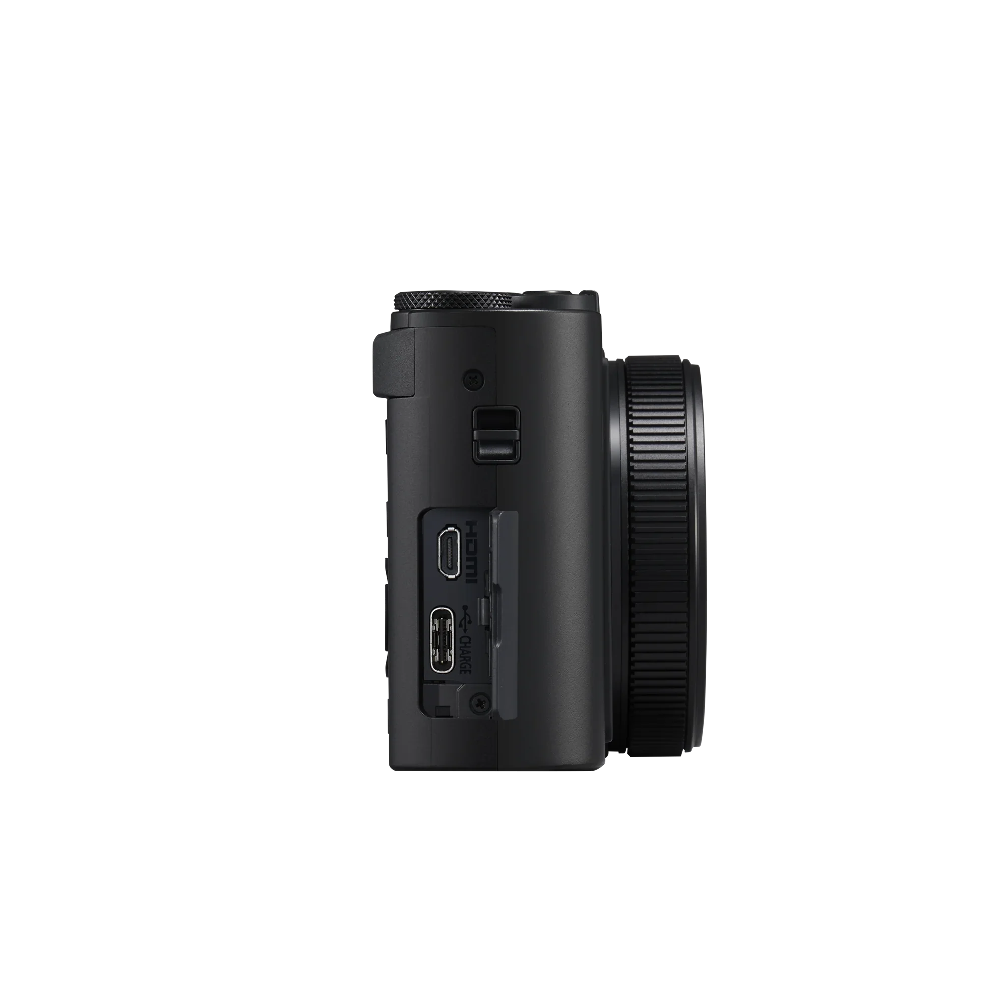 Left. Panasonic - LUMIX ZS300 Premium 1-inch Sensor Compact Point & Shoot 4K Travel Digital Camera with 15x Zoom - Black.