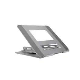RadioShack - 360° Rotating Laptop Stand (2607177): Fits 17.3", adjustable height & angle, cooling, non-slip, foldable - Silver