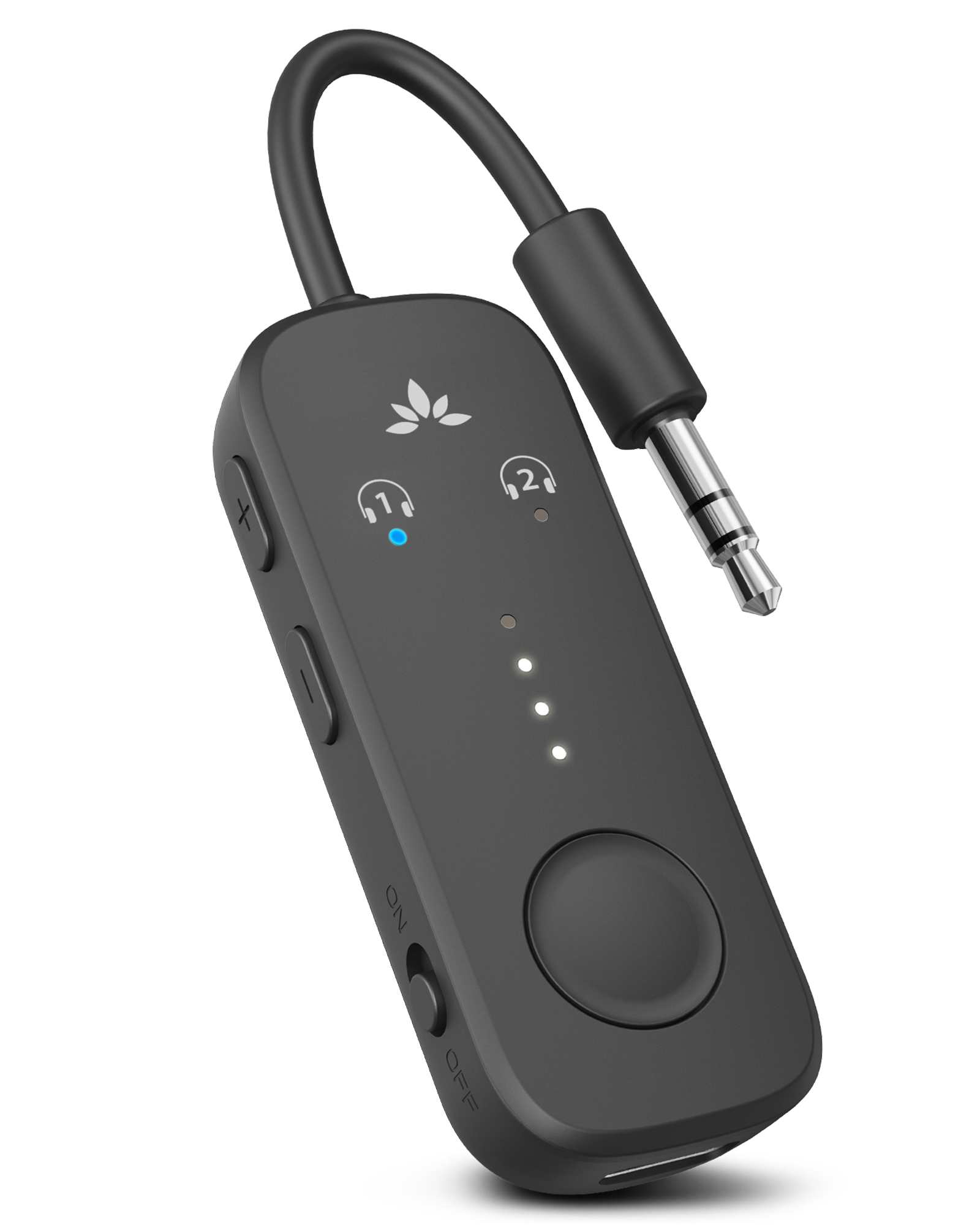Avantree - Relay - Airplane Bluetooth 5.3 Adapter with Qualcomm aptX Adaptive, Supports 2 AirPods or Headphones