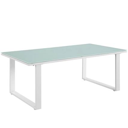 Front. Modway - Fortuna Outdoor Patio Coffee Table by Modway - White.