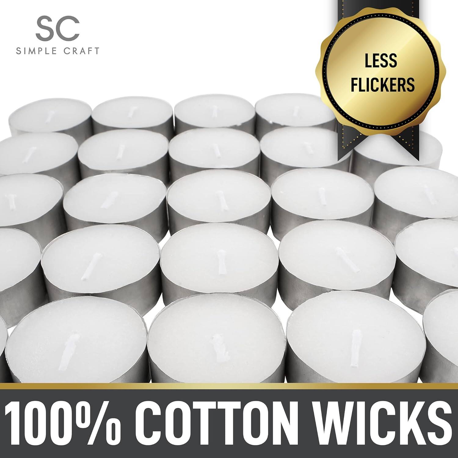 SC SIMPLE CRAFT

LESS FLICKERS

100% COTTON WICKS