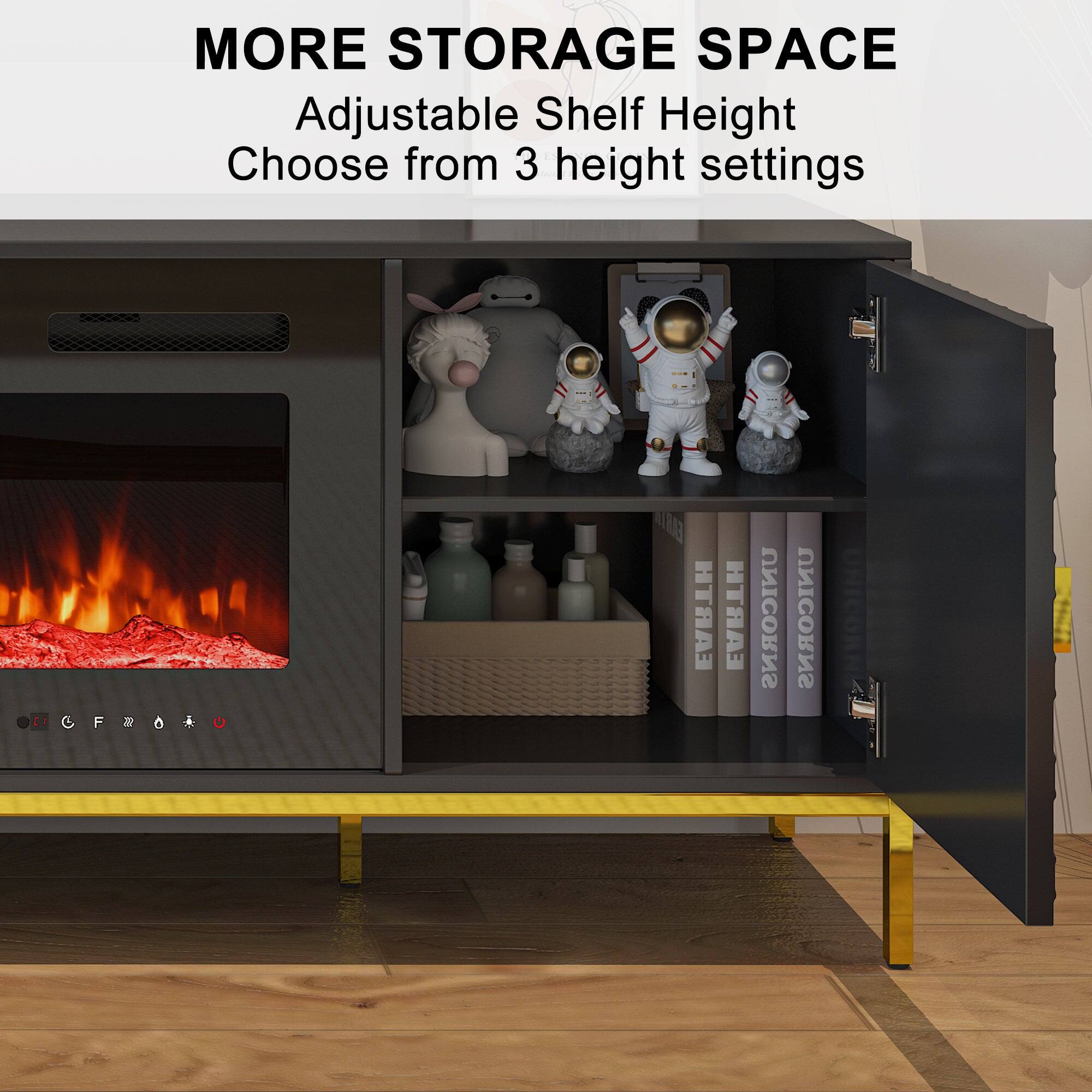 MORE STORAGE SPACE  
Adjustable Shelf Height  
Choose from 3 height settings