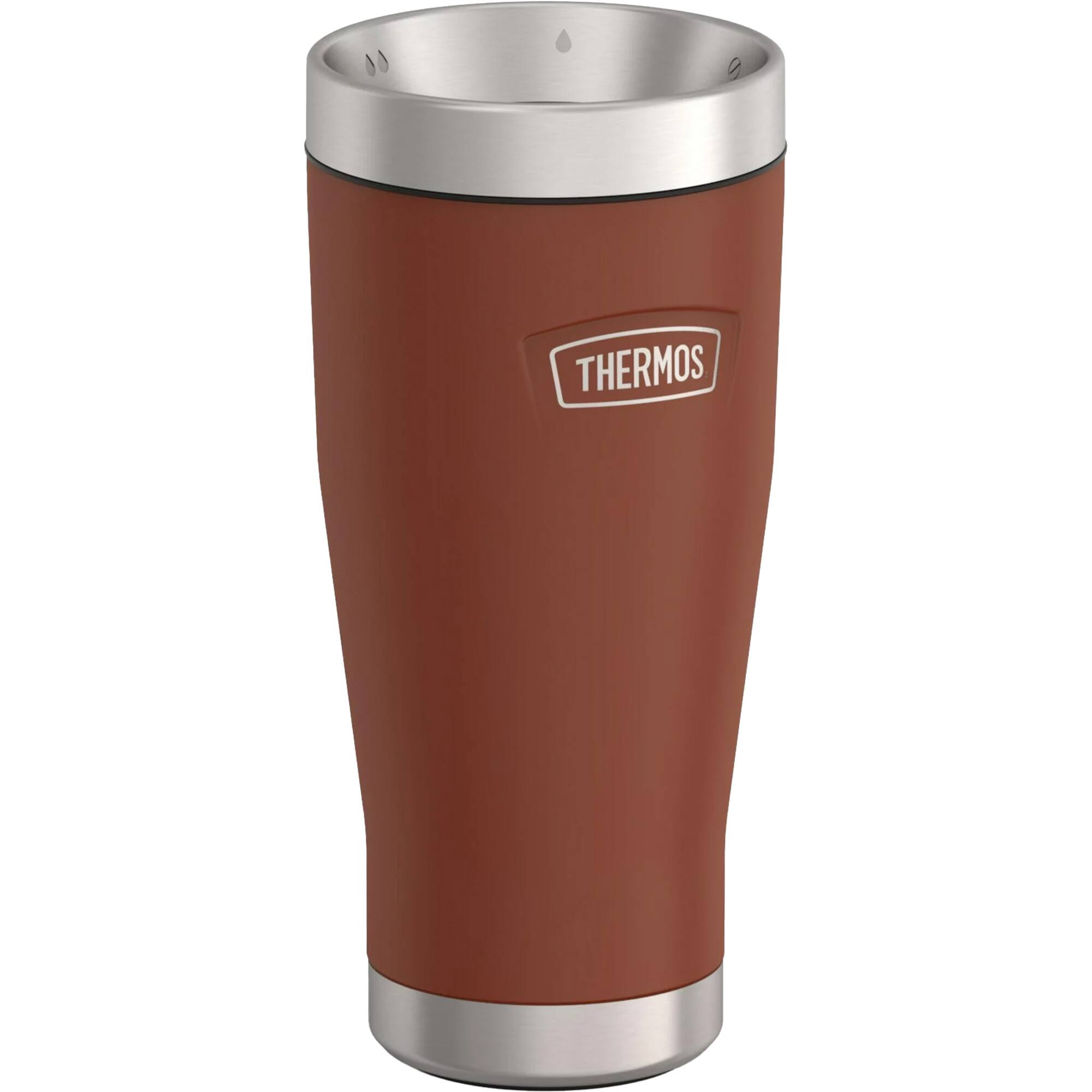 Alt View 1. Thermos - Thermos 16 oz. Icon Stainless Steel Tumbler - Saddle - Saddle.