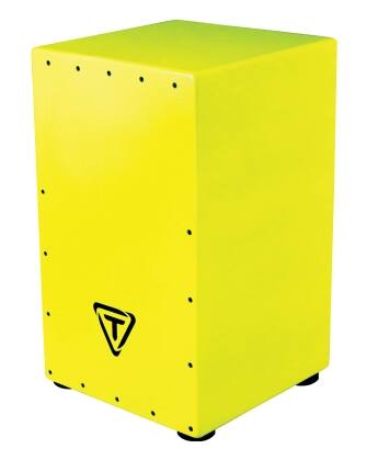 Front. Tycoon Percussion - Cajon Pack, Exotic Asian Hardwood Front Plate, Adjustable Snares, Rubber Feet, Includes Nylon Carrying Bag, Method Book.