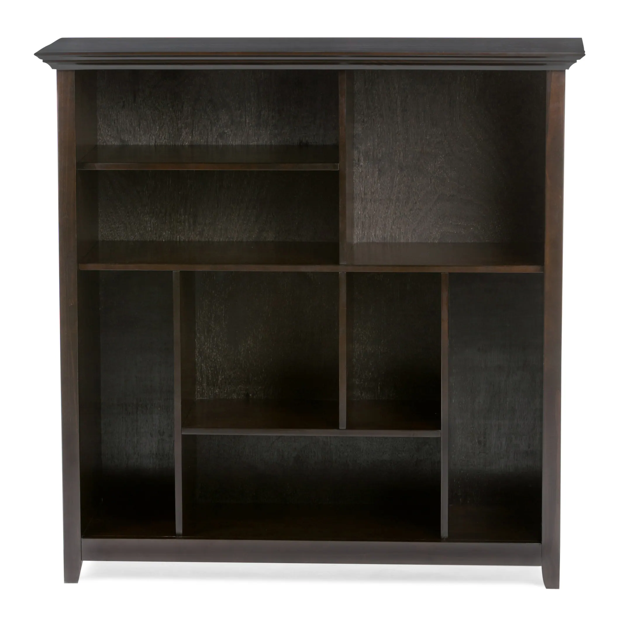 Alt View 11. Simpli Home - Amherst Multi Cube Bookcase and Storage Unit - Hickory Brown.