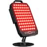 Pawtners - Red Light Therapy Panel - 78 Dual-Chip LEDs 660nm/850nm with Rotatable Stand & Magnetic Remote for Skin