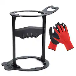 Fixm - Wood Splitter with Gloves for Camping, Barbecue, Picnic - Black