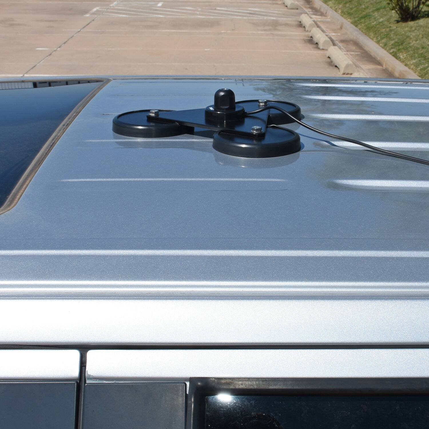 Alt View 5. Tram - Tram 269 5-inch Tri-magnet Cb Antenna Mount With Rubber Boots And 18-foot Rg58a/u Coaxial Cable - Black.