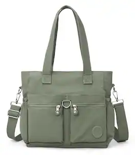 DORLUKFU - Tote Bag for Women Nylon Purse and Handbags Tote Purse Crossbody Bag Messenger Bag - Light Green