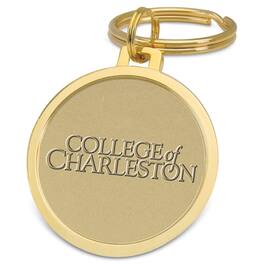 Jardine - Charleston Cougars Team Logo Split-Wire Key Ring - Gold