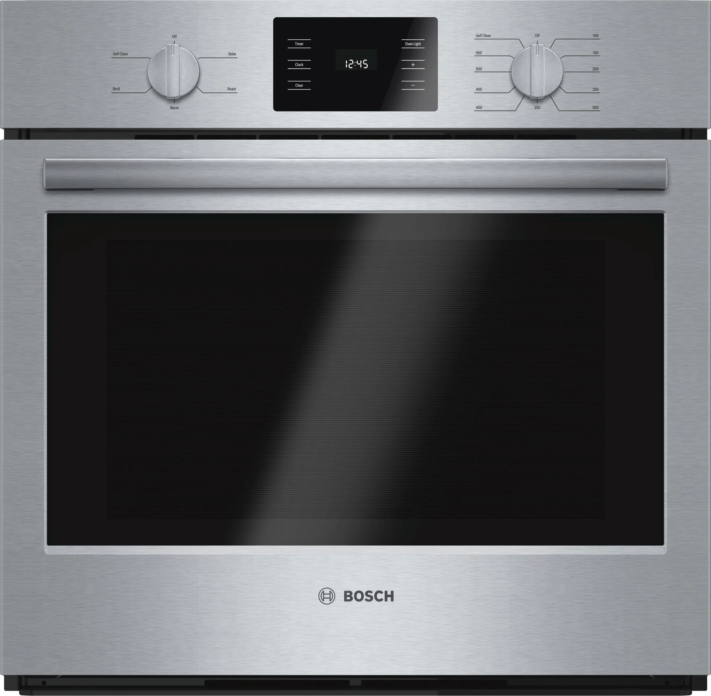 Bosch - 500 Series 30" 4.6 Cu. Ft. Built-in Single Electric True Convection Wall Oven - Stainless Steel