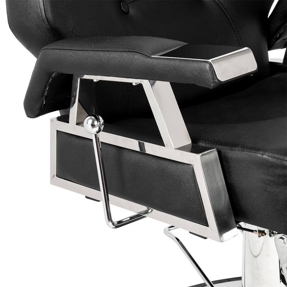 Alt View 5. Winado - Heavy Duty Extra Wide Reclining Salon Chair Hydraulic Barber Chair with Adjustable Headrest & Footrest for Beauty Spa - Black.